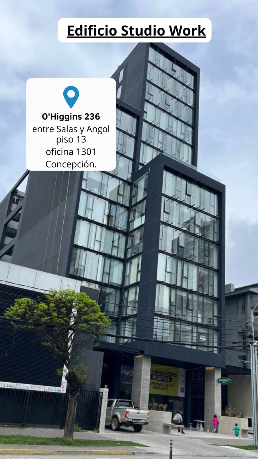 Edificio Studio Work, O'Higgins 236, piso 13, oficina 1301, Concepción